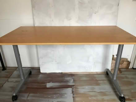Photo of free IKEA table/desk now on castors (N16) #1