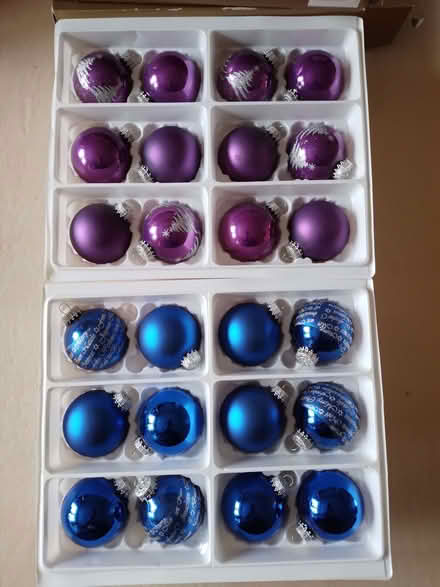 Photo of free Glass Christmas Baubles - 2 Doz. (Eastfield NE23) #1