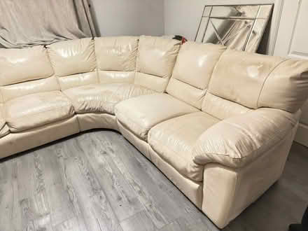 Photo of free Corner sofa (cream) (Ellesmere Port) #3