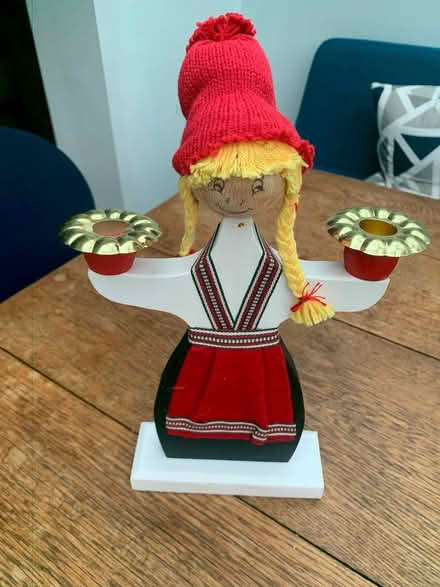 Photo of free Christmas dec Scandi Candle Holder (Addlestone KT15) #3