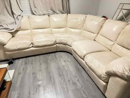 Photo of free Corner sofa (cream) (Ellesmere Port) #2