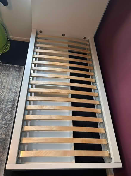 Photo of free IKEA Malm White Single bed (Halfway G72) #3