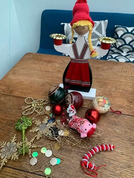 Photo of free Christmas dec Scandi Candle Holder (Addlestone KT15) #1