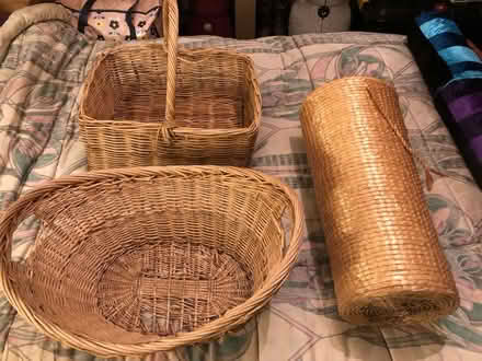 Photo of free 3 large wicker baskets (Elkstone GL53) #1