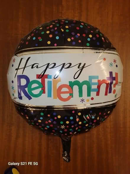 Photo of free Retirement balloon (Duffield DE56) #1