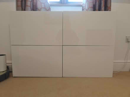 Photo of free 2*white IKEA cupboards (CV7) #1
