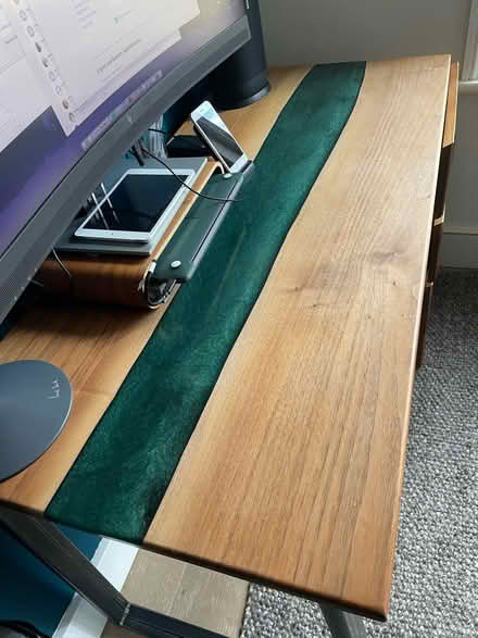 Photo of free Solid wood/resin desk (SW11) #3