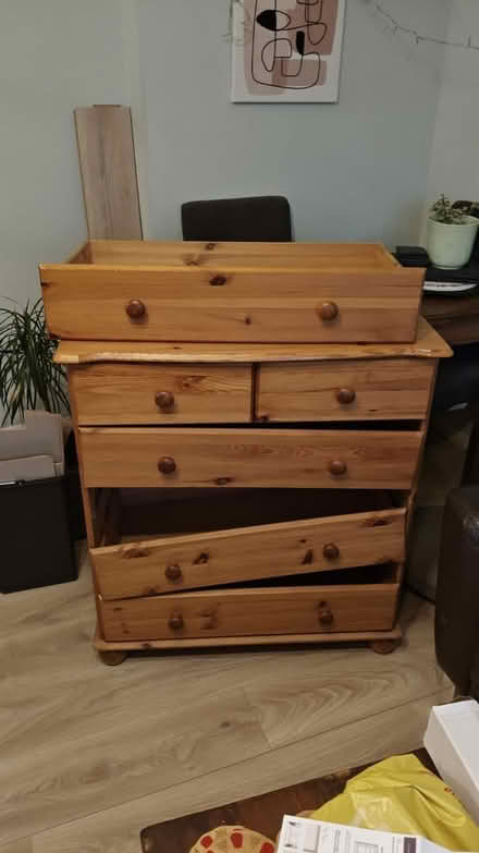 Photo of free Wood chest of drawers (New Cross) #1