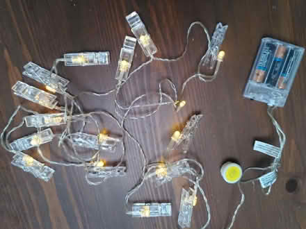 Photo of free 2 String lights with transparent pegs (Castle MK40) #1
