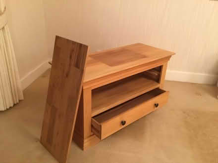 Photo of free Solid oak Tv unit (Caldy CH48) #1