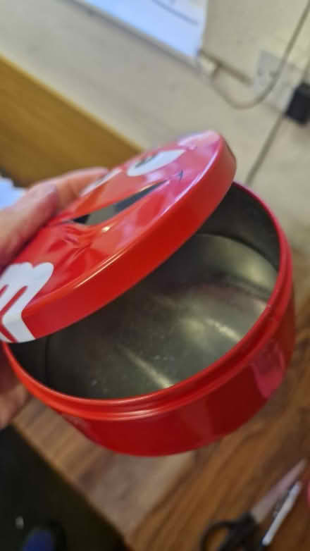 Photo of free M & M tin (Ingoldisthorpe, PE31) #2