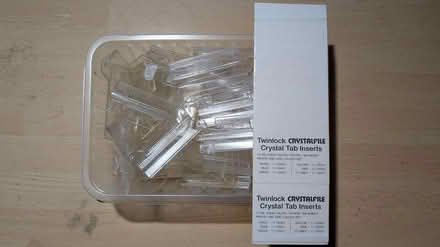 Photo of free Box of filing tabs and inserts (Stroud) #1
