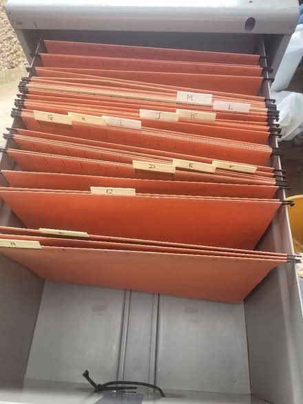 Photo of free Filing cabinet with folders (Aston Clinton HP22) #2