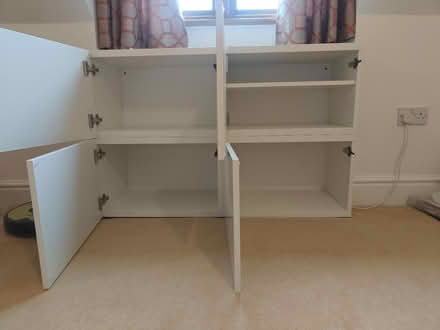 Photo of free 2*white IKEA cupboards (CV7) #2