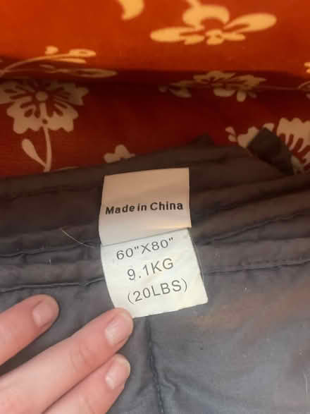 Photo of free Weighted blanket (Gloucester Road SW7) #2