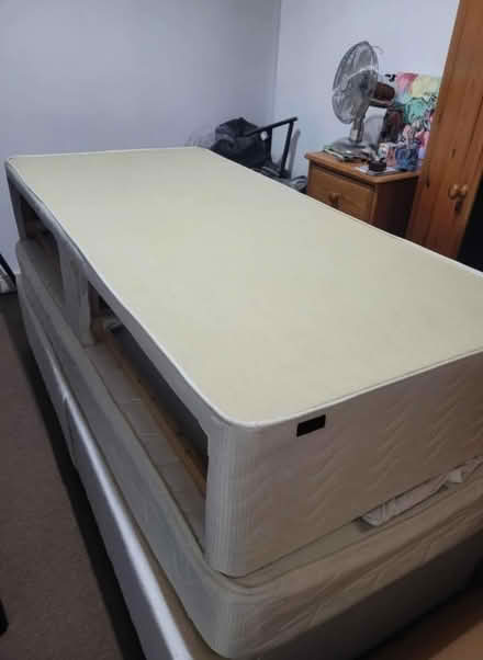 Photo of free 2 x divan bases with 1 mattress (CF83 Abertridwr) #4
