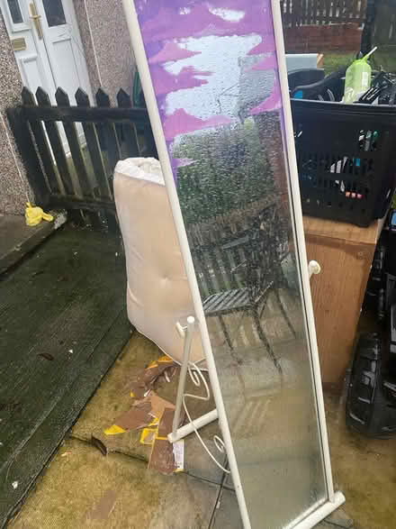 Photo of free Tall cream standing mirror (Earby BB18) #1