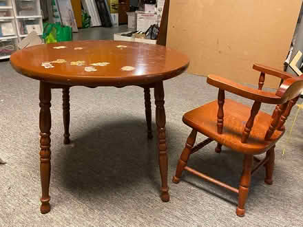 Photo of free Kids Table & Chair solid wood (Aurora, ON) #2