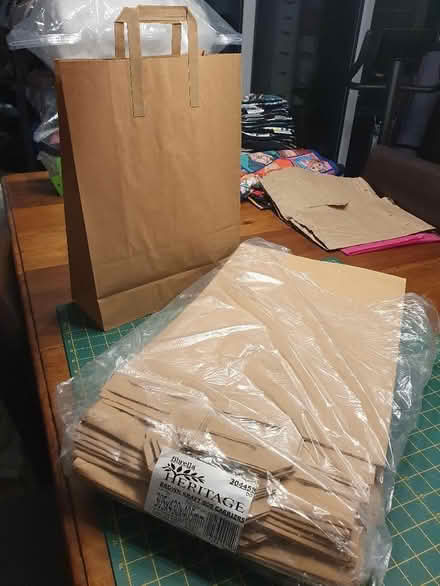 Photo of free Large brown bags, new. (Troy Town ME1) #1