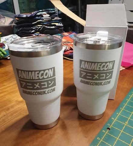 Photo of free 2 x Anime con thermos cups, new. (Troy Town ME1) #1
