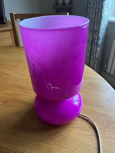 Photo of free Purple table lamp (Oakwood DE21) #1