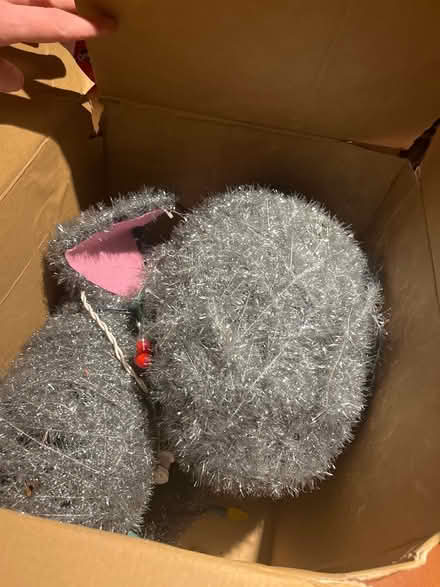 Photo of free Lit tinsel cat decoration (Southwest Oakville) #3