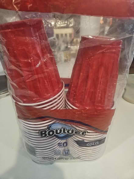 Photo of free Unopened 50x red plastic cups (Northern Columbia Heights) #1