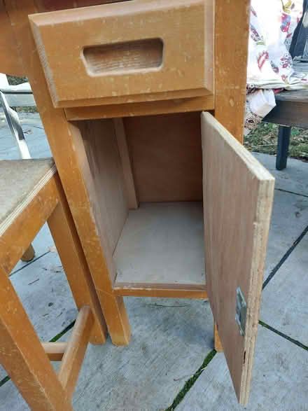Photo of free Old school desk & stool (New Malden KT3) #3