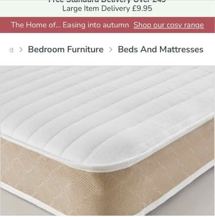 Photo of free Dunelm Small double mattress new but opened (Manor Park E12) #1