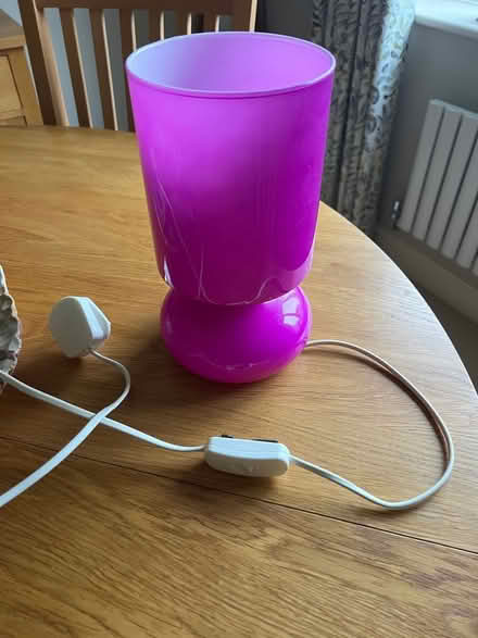 Photo of free Purple table lamp (Oakwood DE21) #2