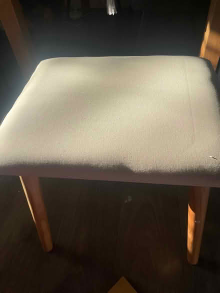 Photo of free Cream upholstered stool (BR1) #1