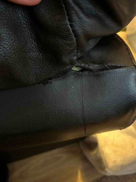 Photo of free Two seat leather sofa (Rochdale, OL11) #3