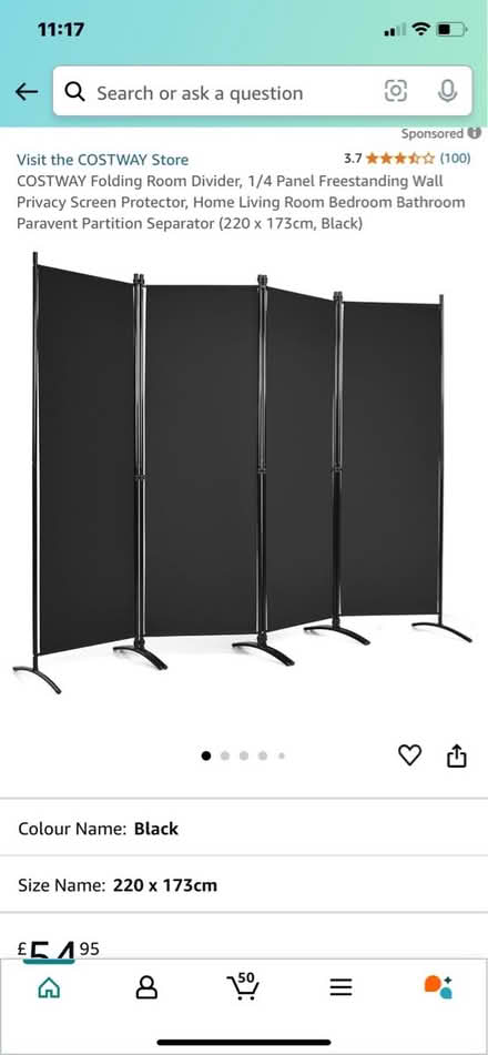 Photo of free 4 panel room Divider (Rochester Kent ME1 2EZ) #1