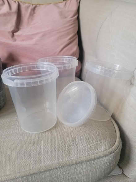 Photo of free Plastic soup pots and lids (Budleigh Salterton EX9) #1