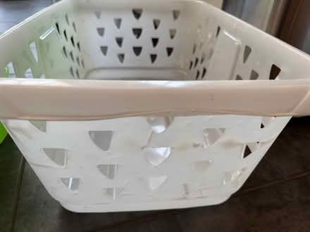 Photo of free White laundry basket (Dean Row SK9) #2