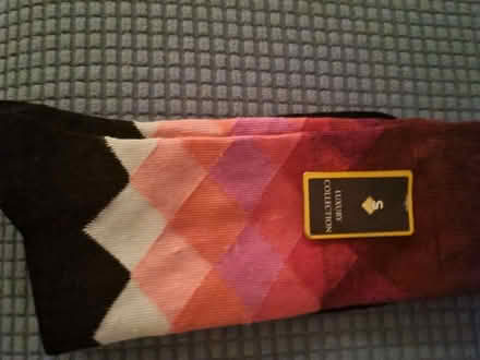 Photo of free men's pink white and black socks (West Byfleet KT15) #1