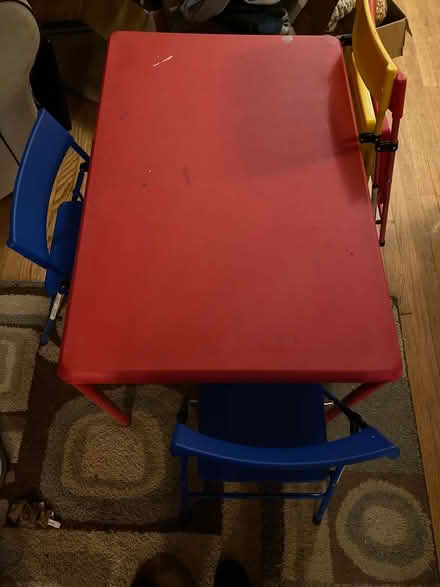 Photo of free Kids table and 4 chairs (Long hill, NJ) #1