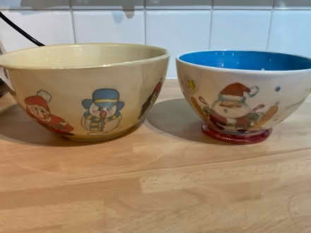Photo of free Christmas bowls (Sale M33) #1