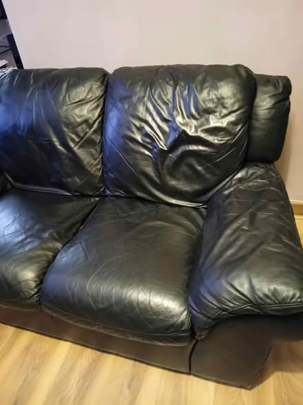 Photo of free Two seat leather sofa (Rochdale, OL11) #2