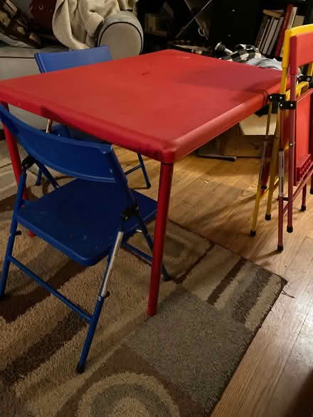 Photo of free Kids table and 4 chairs (Long hill, NJ) #2