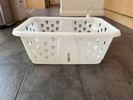 Photo of free White laundry basket (Dean Row SK9) #1