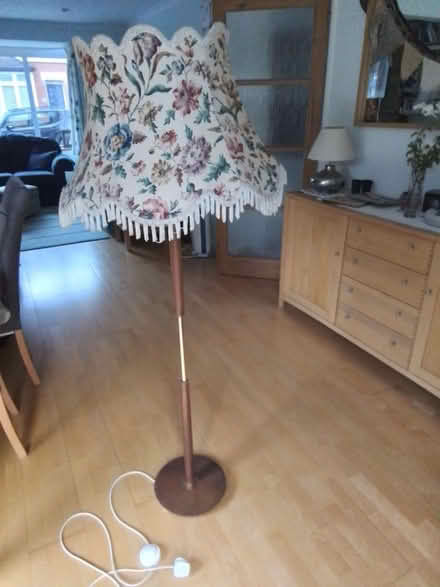 Photo of free Teak Standard lamp base (excluding lampshade) (North Town SL6) #1