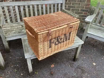 Photo of free Large Hamper Basket (Fortnum & Mason) 60x40x40 (Lower Assendon RG9) #1