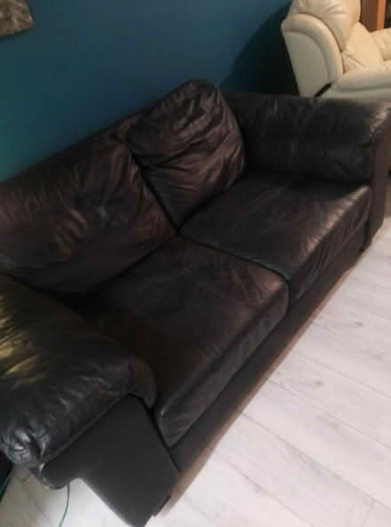 Photo of free Black 2 sitter sofa (Broxbourne EN10) #1