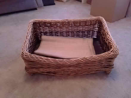 Photo of free Wicker Dog Bed (Burnham SL1) #1