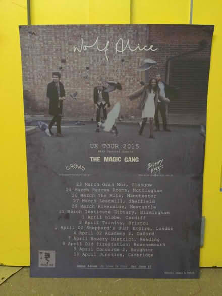 Photo of free Wolf Alice tour poster (BS6) #1