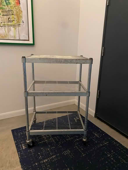 Photo of free Metal rolling cart (Magnolia) #1