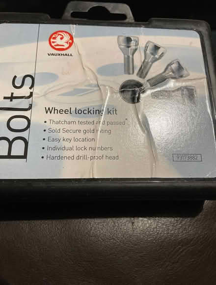 Photo of free Vauxhall wheel locking kit (Upton CH49) #1