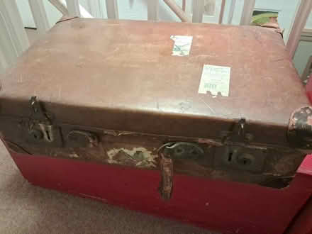 Photo of free Vintage leather suitcase (Cadley/Fulwood PR2) #1