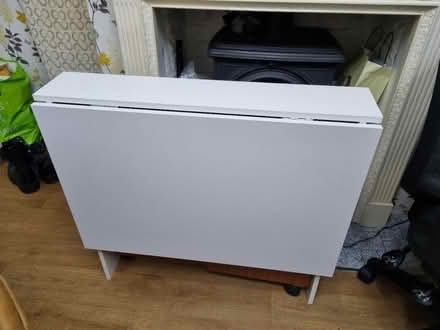 Photo of free White drop leaf table (Chatham ME5) #1